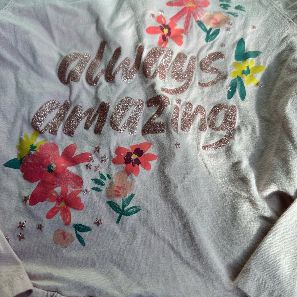 Carter's Pink and Blue Floral Kids Matching Set - Picture 2 of 8